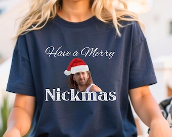 Nicolas Cage Have a Merry Nickmas Christmas Unisex Softstyle T-Shirt