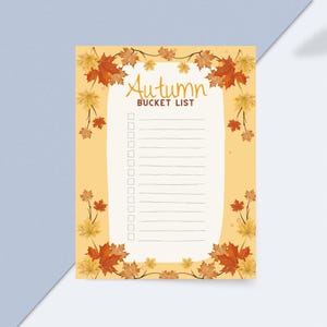 Autumn Bucket List