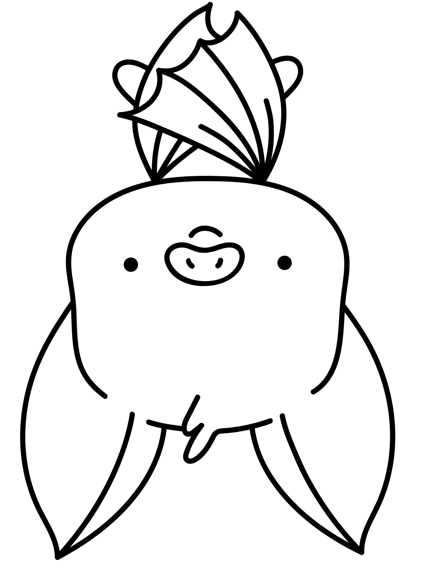 Cute Halloween Coloring Pages Featuring Bats - Etsy