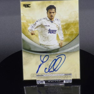 Predrag Mijatovic Real Madrid Personalized card with autograph image 1
