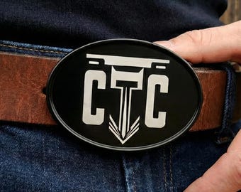 Hebilla de cinturón con logotipo personalizado: hebilla de metal grabada personalizada