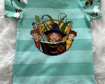 Maglione, T-shirt, fatto a mano, turchese, salsa di mele Petronella, jersey