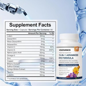 Neurobella 15-in-1 Advanced Eye Formula Nutritional Support Capsules - Containing carotenoids image 5