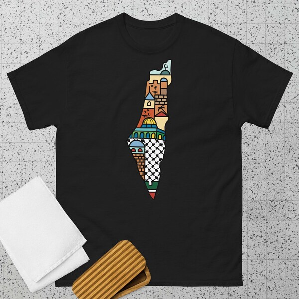 Palestine Map Design | Unisex T-Shirt