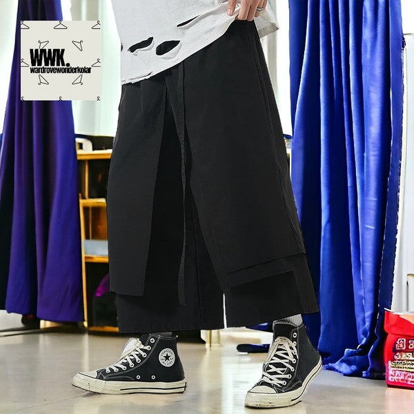 Patchwork Cargo Pants | Streetwear Jogger Trousers | Casual Male Sweatpants Fashion