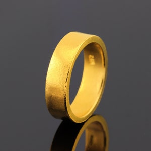 24k Gold Band Ring. 6mm Solid Yellow 9999 Gold Wedding Ring. Pure Gold Ring. Handmade Investment Jewelry. Band Recycled Gold Ring Men Women