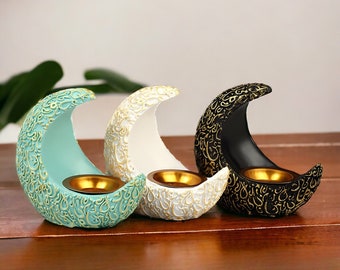 Arabic Crescent Incense Burner | Resin Aromatherapy Stove | Middle Eastern Decor | Creative Crafts | Cone Incense Holder