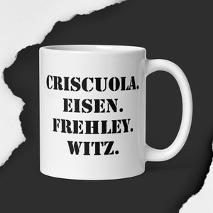 Kiss band, Ace Frehley, Peter Criss, Paul Stanley, Gene Simmons, coffee mug, rock and roll memorabilia, collectible, great gift, simple