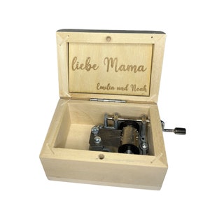 Personalized Music Box in a Wooden Case | Mother&#39;s Day | Muttertag |Anniversary