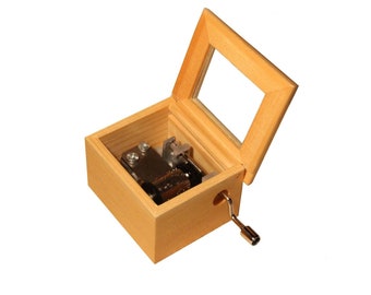 Gepersonaliseerde muziekdoos in een houten kist | Romantisch cadeau | Verjaardag