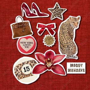 It Girl Sticker Phone Case Laptop Sticker Cool Leopard Sticker Sheet Aesthetic Journal Sticker Pack Pinterest Sticker Aesthetic Laptop Decal