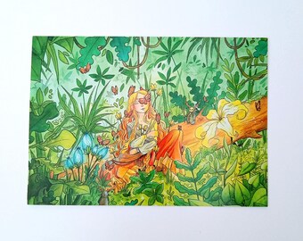 Karte „Mitten im Wald“.