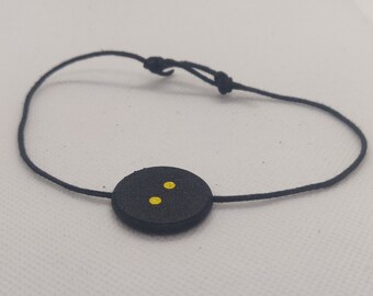 Squash Bracelet | 2 colors | Adjustable | 100% cotton thread | Squash accessory |