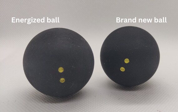 Competition Squash Balls Tecnifibre S (2 Balls) - For Experienced/Advanced Players Double Yellow Dot Squash Ball