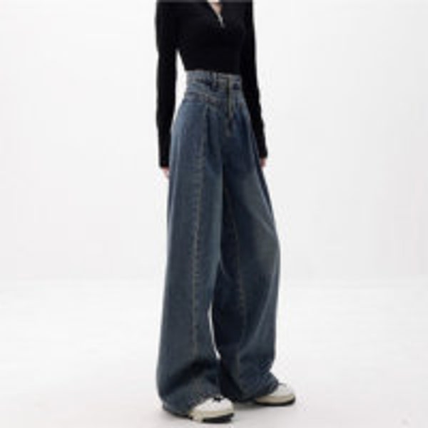 Streetwear Baggy Jeans |  High Waist Wide Leg Denim Pants | Unisex Fashion Clothing