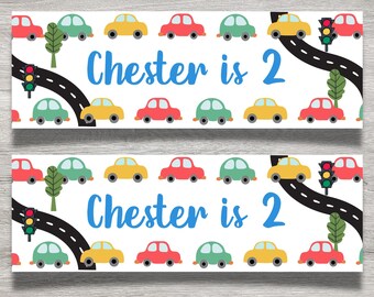 Personalised Birthday Banners, Baby blue, light blue, boys birthday design, photo birthday banner, personalised party banners, children's