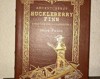 The Adventures of Huckleberry Finn by Mark Twain leatherbound Eastern press 1994
