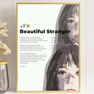 Laufey Beautiful stranger spotify song poster aesthetic Laufey merchandise Laufey poster Lauvers Merch Jazz lover room design trending now