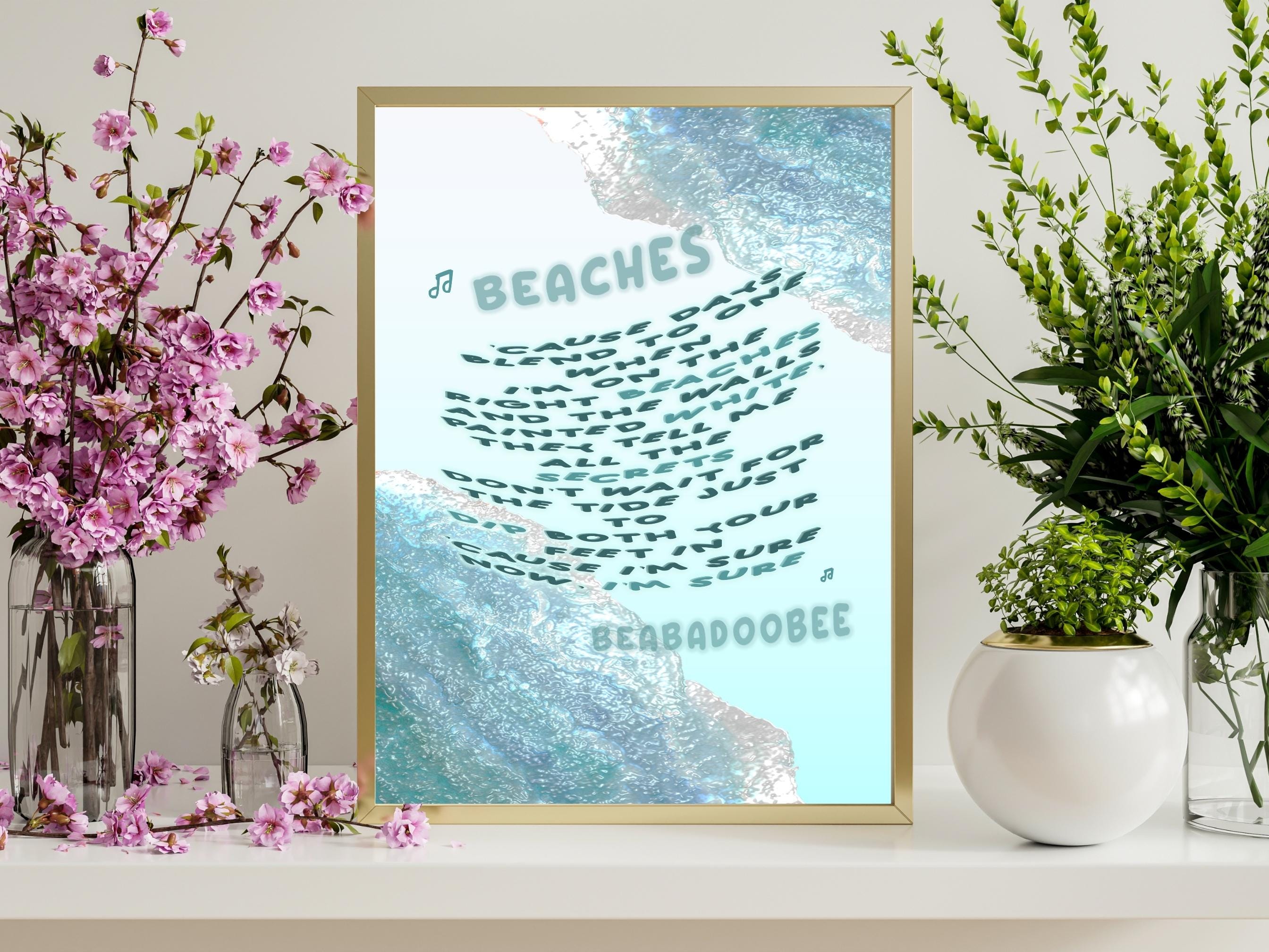 Beabadoobee Poster Beaches Beabadoobee Merch Music Posters Spotify Song