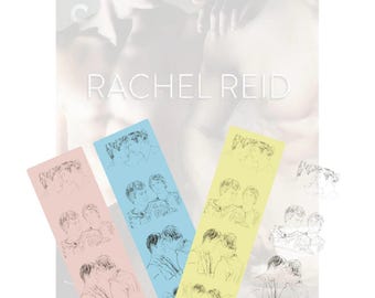 Heated Rivalry Bookmarks, artwork sketches
