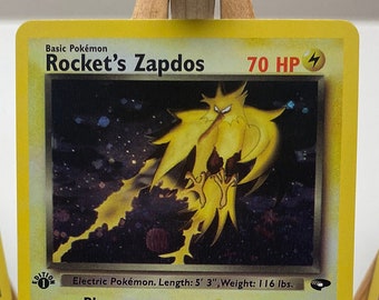 Rocket's Zapdos 15/132 - Gym Challenge - Proxy Karte