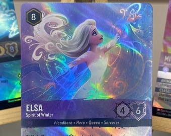 Elsa Spirit of the Winter 207 - Le premier chapitre - Carte de procuration Lorcana personnalisée