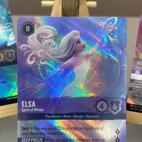 Elsa Spirit of the Winter 207 - Le premier chapitre - Carte de procuration Lorcana personnalisée