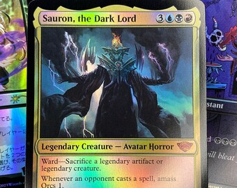 Sauron, el Señor Oscuro - Versión promocional DCI - El Señor de los Anillos / Tarjeta Proxy MTG