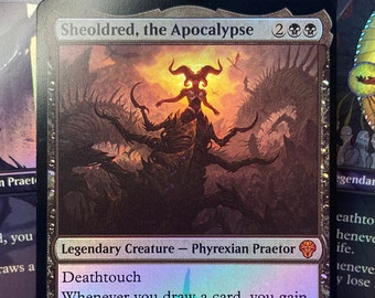 Sheoldred, the Apocalypse 107 - Dominaria United: Promo's - MTG-proxykaart