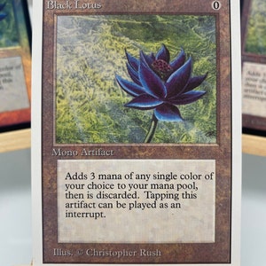 Black Lotus Beta / 30th / Unlimited MTG Proxy Karte Bild 5