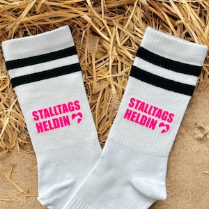 Socken Stalltagsheldin Sportsocken Geschenk für Pferdemädchen Adventskalender befüllen