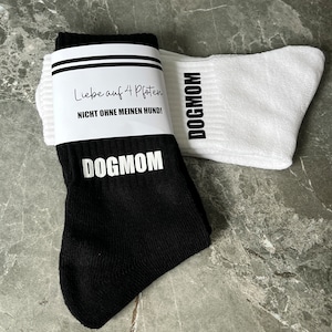 Calcetines DOGMOM calcetines deportivos regalo Día de la Madre imagen 5