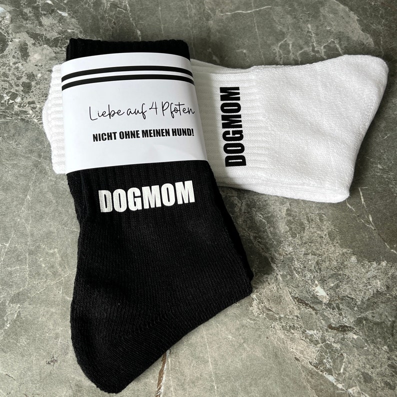 Socken DOGMOM Sportsocken Geschenk Muttertag Bild 5