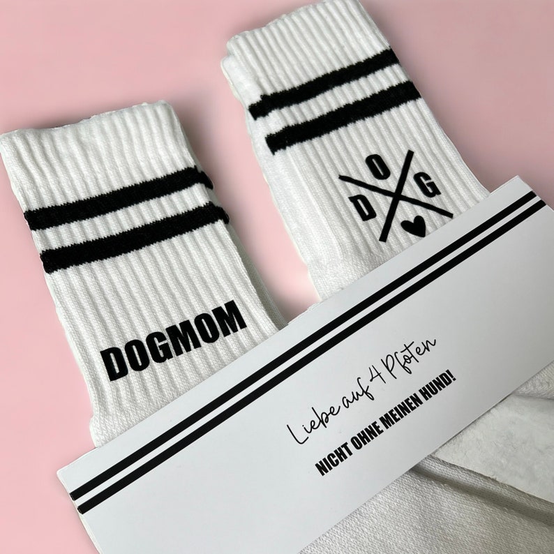 Socken DOGMOM Sportsocken Geschenk Muttertag Bild 6