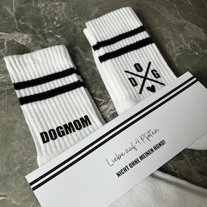 Socken DOGMOM Sportsocken Geschenk Muttertag Bild 1