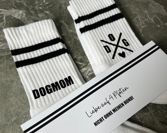 Calcetines DOGMOM calcetines deportivos regalo Día de la Madre