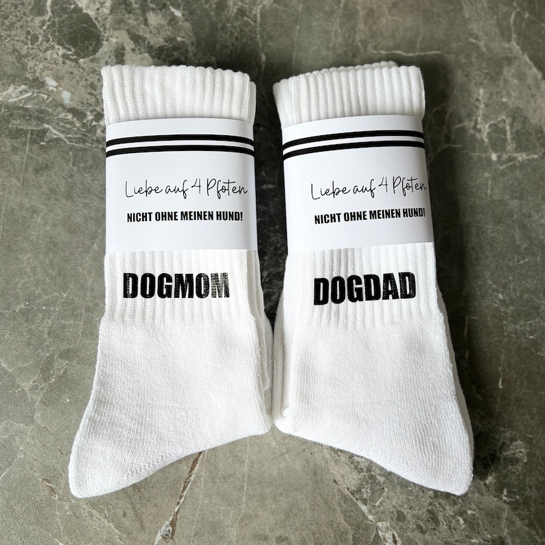 Socken DOGMOM Sportsocken Geschenk Muttertag Bild 3