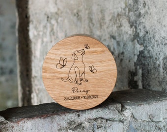 Wooden Dog Urn - Keepsake Urn - Dog Urns for Ashes - Pet Memorial Box - Dog Memorial - Dog Lover - pet urns for dogs - Cremation Urn