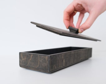 Wooden Incense Storage Box - Solution for Incense Sticks, Ideal for Creating a Calm and Meditative Atmosphere, Incense Stick Organizer