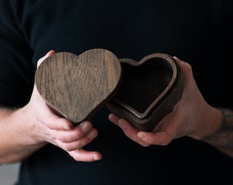 Heart Shaped Box - A Timeless Treasure and Heartwarming Gift for Special Occasions, Anniversaries, , Handcrafted Wooden