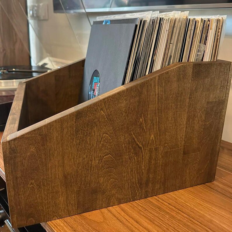 Holder Wood Vinyl, Vinyl Record Storage Box, Lp Stand, Lp Storage Lp ...