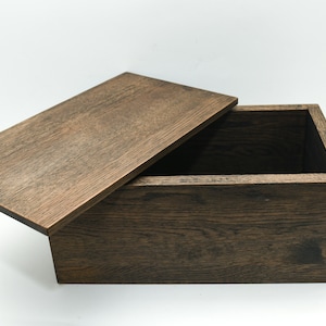 Spacious Wooden Storage Box with Magnetic Lid - Perfect for Organizing and Protecting Larger Items and Keepsakes, Durable Design