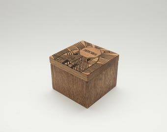 Small Wooden Keepsake Box - Baptism and Christening Gift, Personalized First Communion Keepsake, Engraved Memory Box