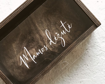Keepsake Box with Acrylic Lid, Personalized, Wooden - Available with Custom Engraving, Great for Gifts and Home Decor