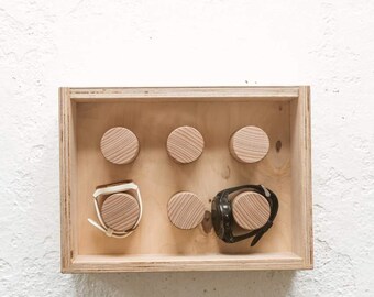 Wooden Watch Box for Men - Handmade Watch Storage and Display Case, Personalized Gift for Him, Watch Organizer, Mens Valet Box