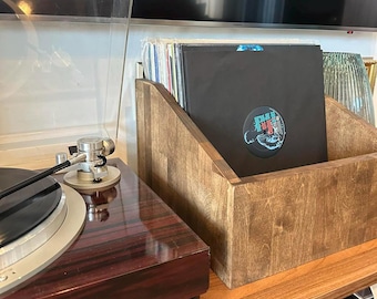 Vinyl record storage box, Lp stand, Lp storage lp holder wood vinyl lp storage lp storage box record holder, Vinyl rack Vinyl record storage