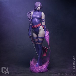 Psilocke Fanart Figure - Superheroes - 3D Printing