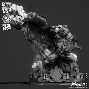 Rocket Racoon Fan Art Figure - Superheroes - 3D Printing