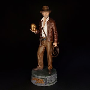 Indiana Jones, harsfiguur - Geschilderd - 21 cm