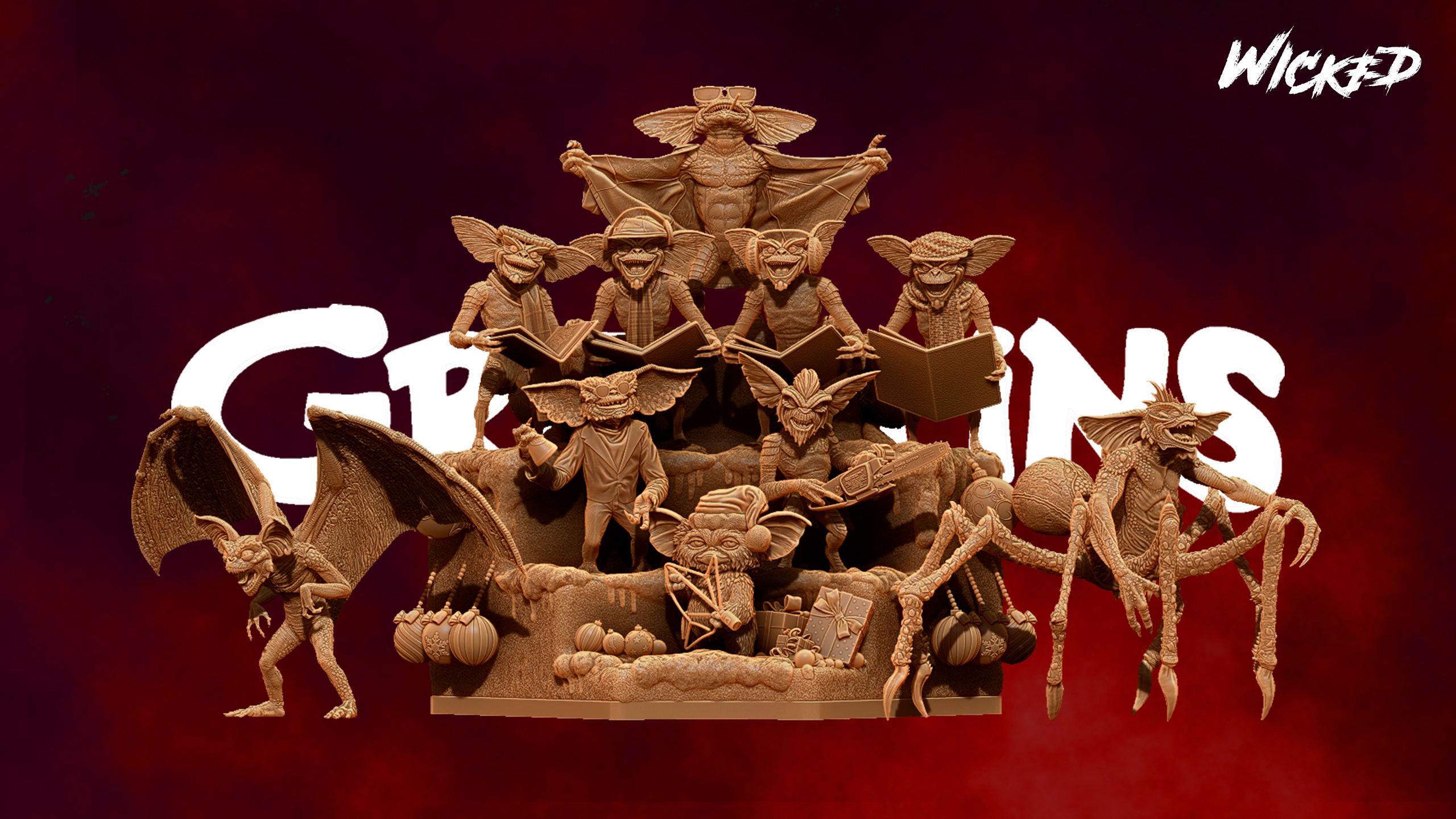 Diorama Fan Art - Gremlins - Movies - 3D Printing